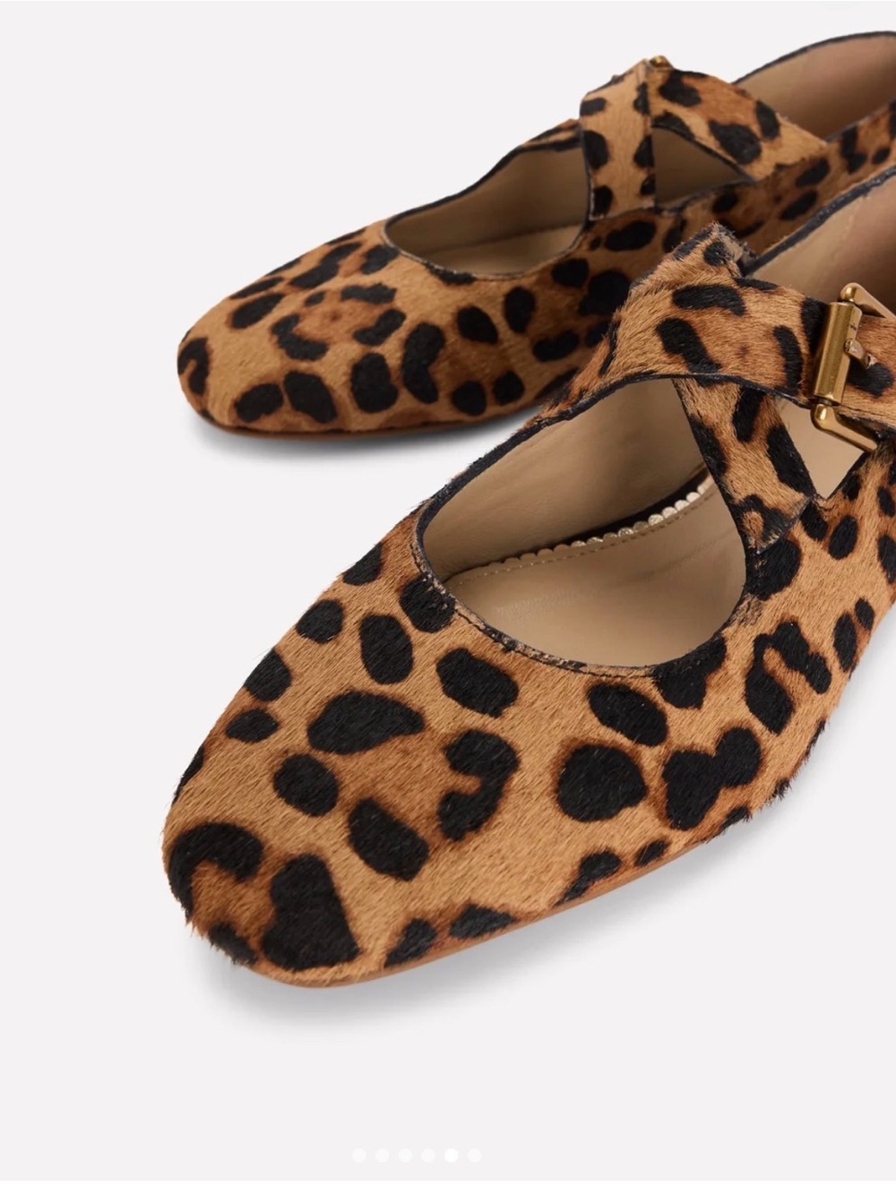 Boden Cross Strap Mary Jane Classic Leopard size 8(39) - Picture 3 of 13